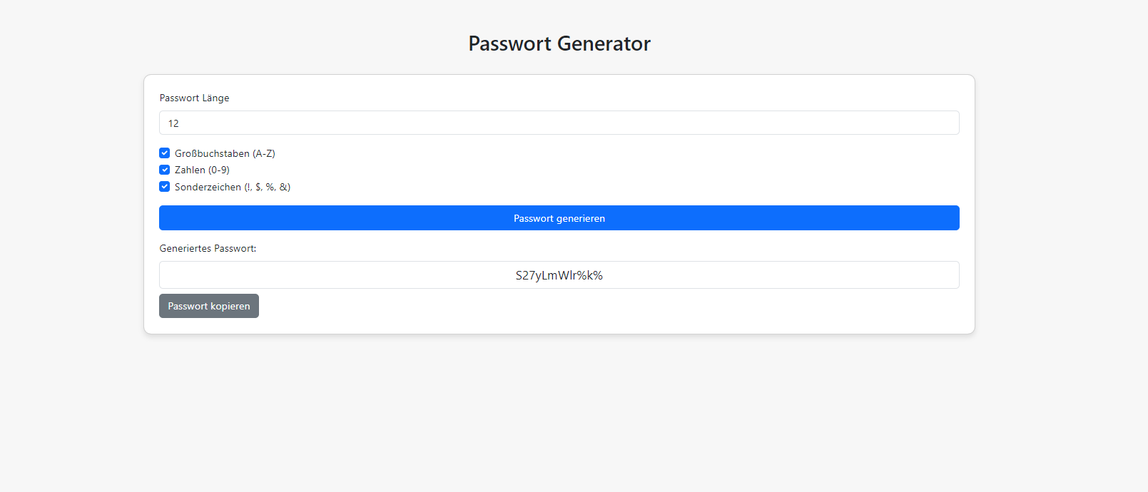 Passwortgenerator